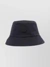Moncler Logo Bucket Hat Featuring Structured Crown In Blue