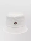 Moncler Logo Bucket Hat Soft Fabric Stitched Brim