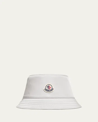 Moncler Logo Bucket Hat In White