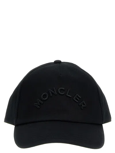 Moncler Logo Cap In Black
