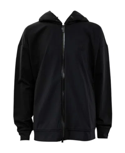 Moncler Logo Casual Jacket In Black