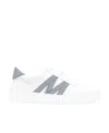 Moncler Gray Sneakers Woman Sneakers Grey Size 7 Other Fibres In White