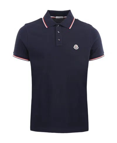 MONCLER MONCLER LOGO PATCH POLO SHIRT