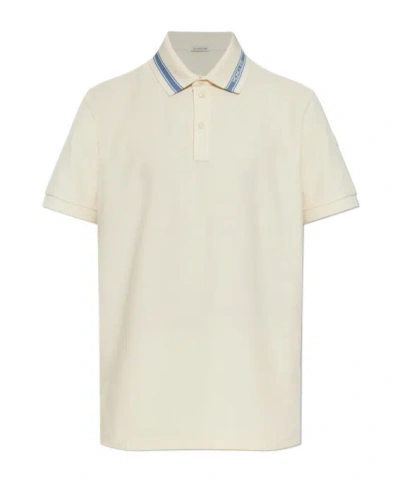 Moncler Logo-detail Polo Shirt In Neutral