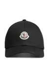 Moncler Logo-patch Baseball Cap In Black