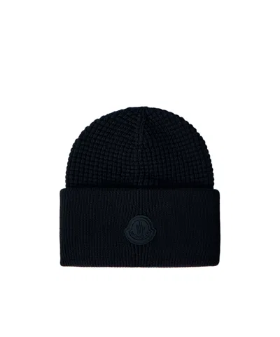 MONCLER LOGO COTTON BEANIE