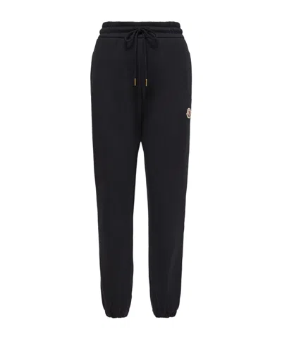MONCLER MONCLER LOGO PATCH TRACK PANTS