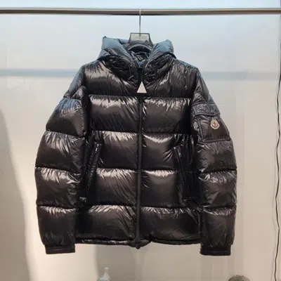 Moncler Logo Cotton Clothes In Black