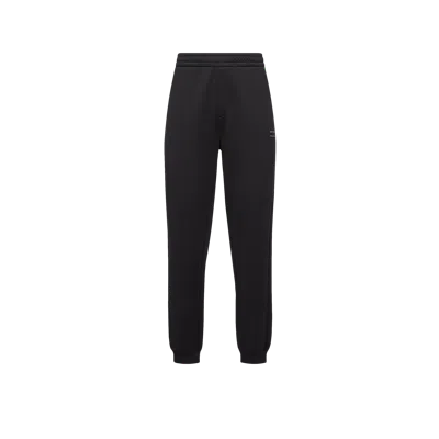 MONCLER MONCLER PANTALON DE SURVÊTEMENT EN MOLLETON DE COTON À LOGO, HOMME, NOIR, TAILLE: XL