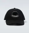 Moncler Logo-patch Adjustable Baseball Cap In Black