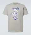 Moncler Mascot Logo Cotton T-shirt In Gray