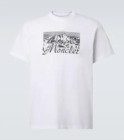 MONCLER LOGO COTTON JERSEY T-SHIRT