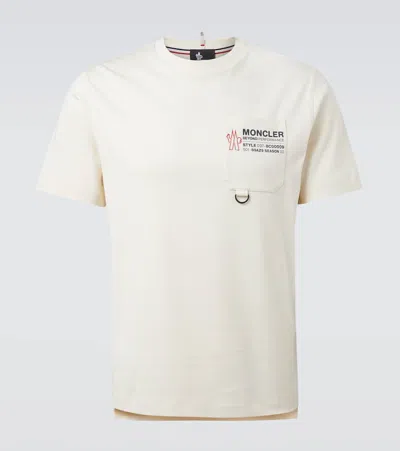 Moncler T-shirt Aus Baumwoll-jersey In White