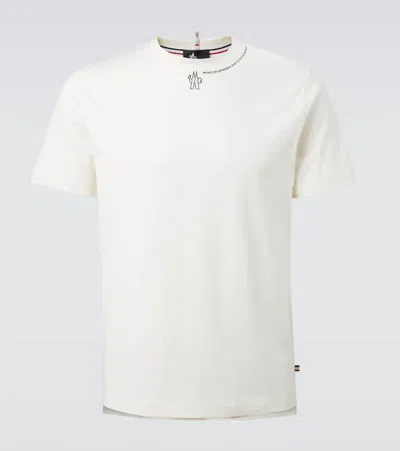 Moncler T-shirt Aus Baumwoll-jersey In White