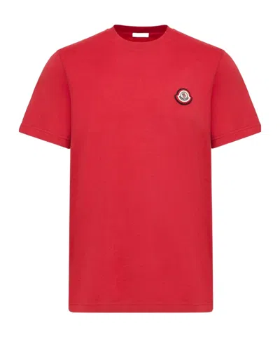 Moncler Logo Cotton Jersey T-shirt In Multi