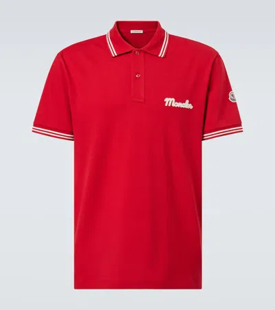 MONCLER LOGO COTTON PIQUÉ POLO SHIRT
