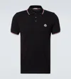 Moncler Year Of The Snake-patch Polo Shirt In Blue
