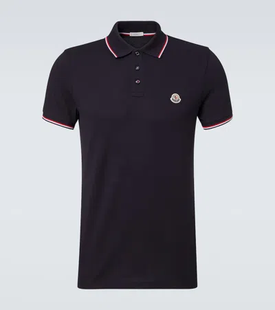MONCLER LOGO COTTON PIQUÉ POLO SHIRT