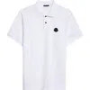 Moncler Classic Cotton Polo T-shirt In White