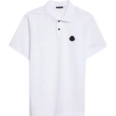 MONCLER MONCLER LOGO COTTON PIQUÉ POLO