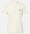 Moncler Short-sleeved Polo Shirt In Neutral