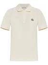 Moncler Logo-patch Polo Shirt In White