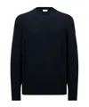 Moncler Wool And Cashmere Crewneck Sweater In Blue