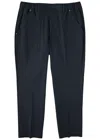 Moncler Navy Cotton Trousers In Navy