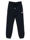 Moncler Logo Cotton Sweatpants In Black