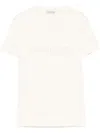 Moncler Logo Cotton T-shirt In White