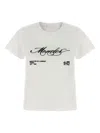 Moncler Embroidered Short Sleeve Crew Neck T-shirt In White