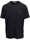 Moncler Logo Patch Crew Neck Short Sleeves T-shirt In Black