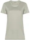 Moncler Logo-patch Cotton T-shirt In Green