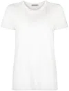 Moncler Women Logo Cotton T-shirt In White