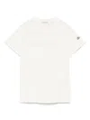 Moncler Women Logo Cotton T-shirt In White