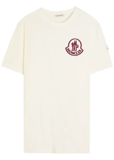 Moncler Logo Cotton T-shirt In White