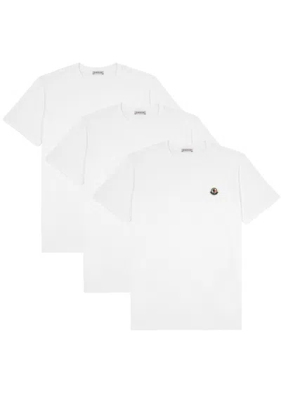 Moncler Logo Cotton T-shirt In White