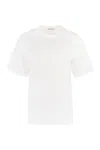 Moncler Logo Cotton T-shirt In White