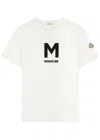 Moncler Logo-print Cotton T-shirt In White