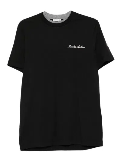 Logo Cotton T-shirt In Black from THEBS