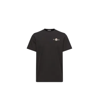 Moncler Logo Cotton T-shirt, Men, Black, Size: Xxl