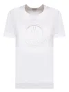 MONCLER LOGO COTTON WHITE T-SHIRT