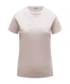 Moncler Logo Beige T-shirt In Pink
