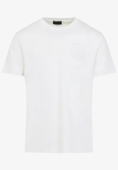 Moncler Short Sleeves T-shirt Men In White
