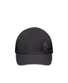 Moncler Logo-detail Baseball Cap In Black