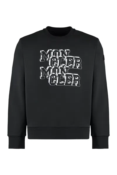 MONCLER MONCLER LOGO DETAIL COTTON SWEATSHIRT