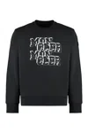 Moncler Men's Logo Detail Cotton Sweatshirt In Black