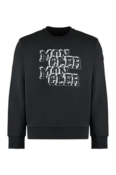 MONCLER MONCLER LOGO DETAIL COTTON SWEATSHIRT