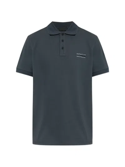 Moncler Logo-detail Polo Shirt In Black