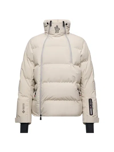 Moncler Logo-detail Ski Jacket In White